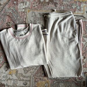 Madewell Cream Pajama Set